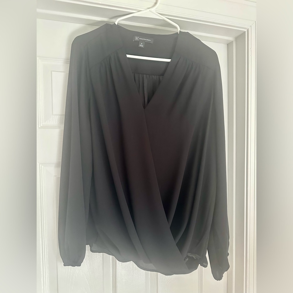 INC Elegant Black Women's Top